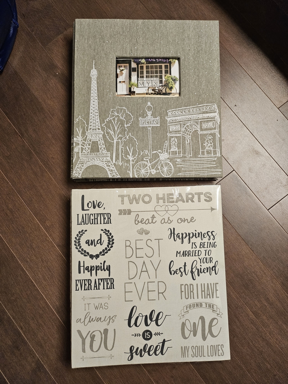 Photo Albums Paris Sketch & Sentiment Wall Art Set in Gray